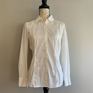 White House Black Market Poplin Button Down Shirt